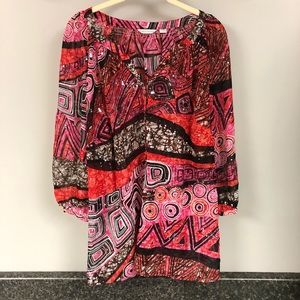 Erin London sheer sparkly embellished tunic shirt 1x 18